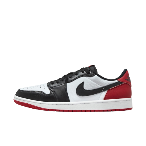Tênis Air Jordan 1 Low "OG Black Toe" Vermelho / Preto