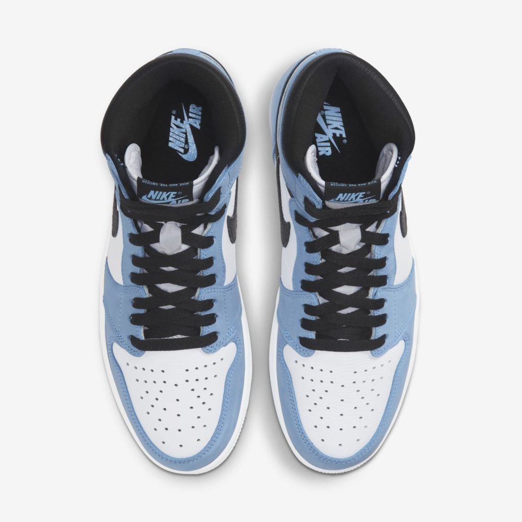 Tênis Air Jordan 1 High "UNC University Blue" Masculino Azul