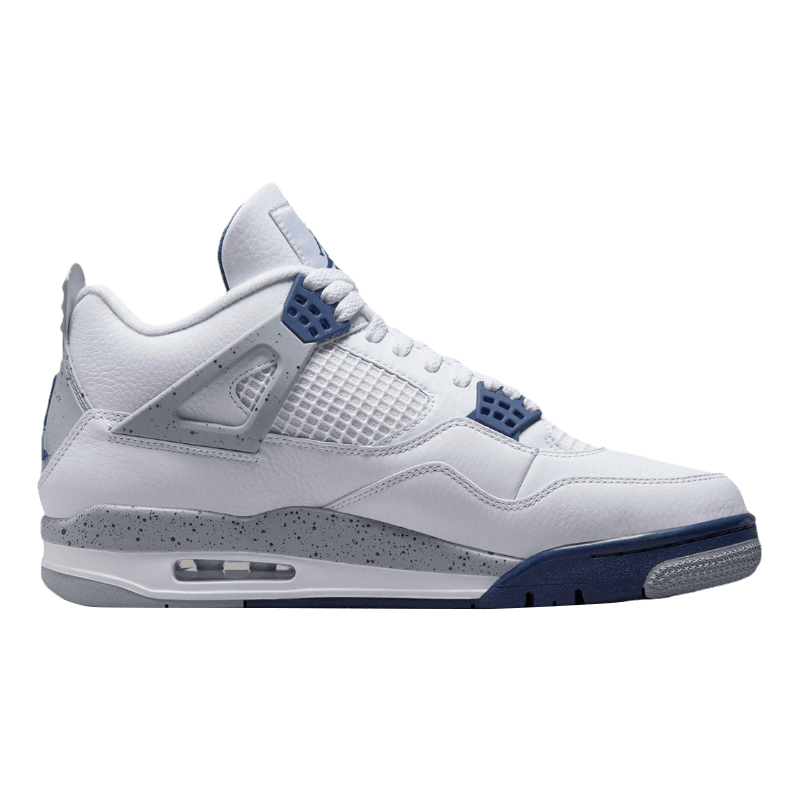 Tênis Air Jordan 4 "Midnight Navy" Branco / Azul