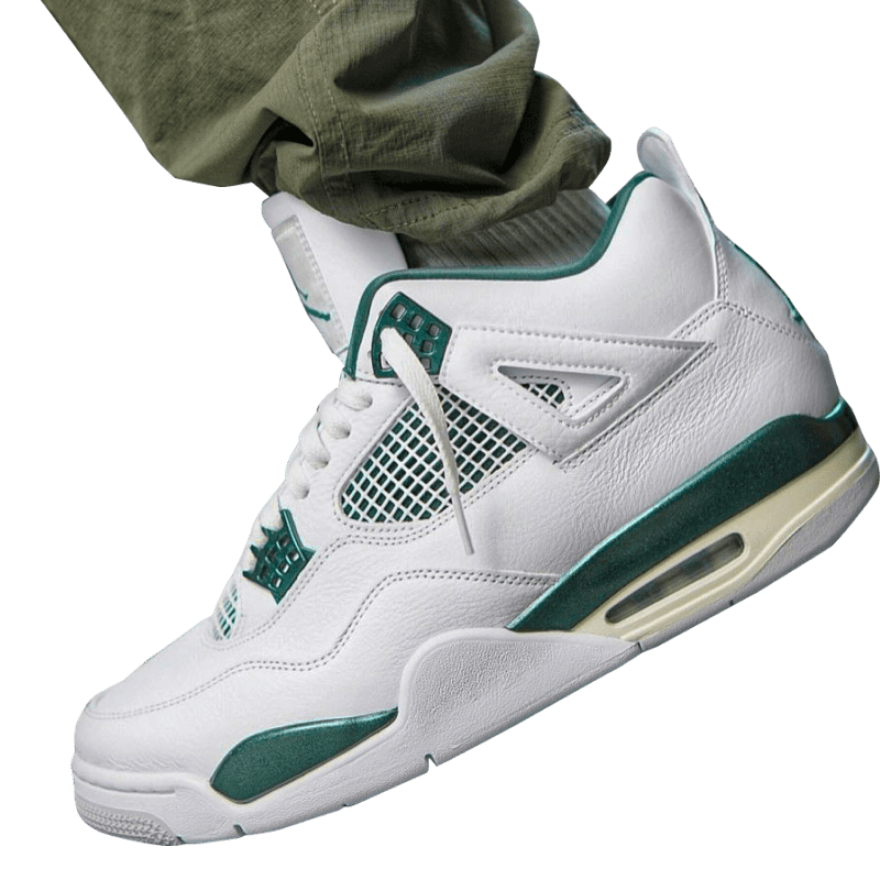 Tênis Air Jordan 4 "Oxidized Green" Masculino Branco / Verde