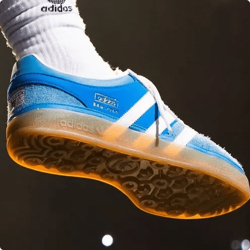 Tênis Adidas Gazelle Indoor x Bad Bunny "San Juan" Azul