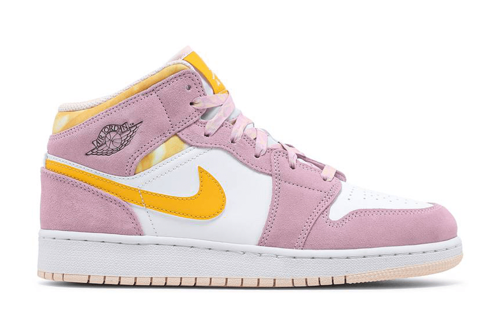 Tênis Air Jordan 1 "Mid Arctic Pink" Feminino Rosa