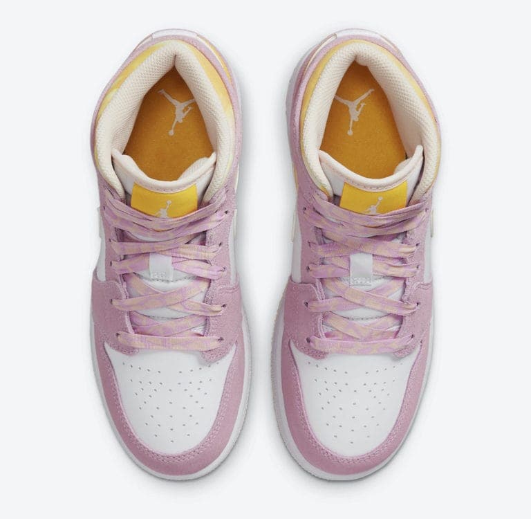 Tênis Air Jordan 1 "Mid Arctic Pink" Feminino Rosa
