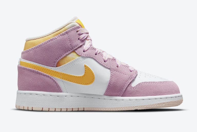 Tênis Air Jordan 1 "Mid Arctic Pink" Feminino Rosa