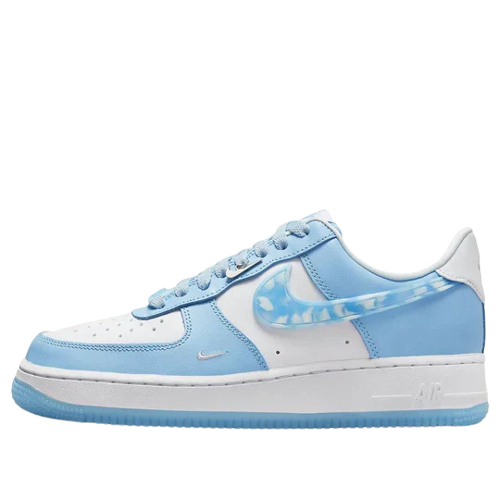 Tênis Air Force 1 "Nail Art" Branco / Azul