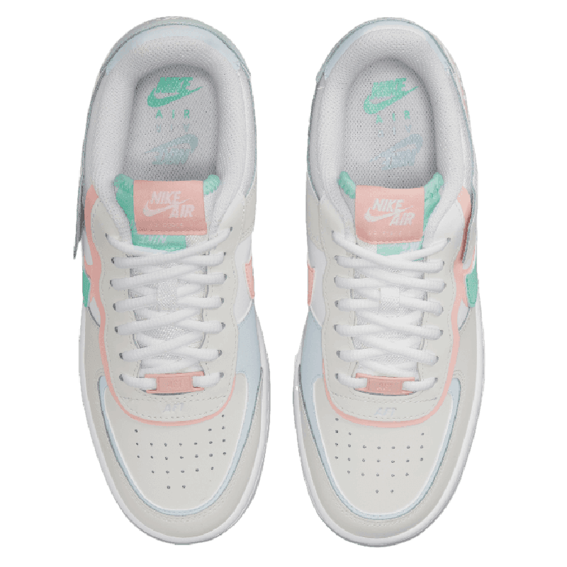 Tênis Air Force 1 Shadow "Atmosphere" Branco / Verde