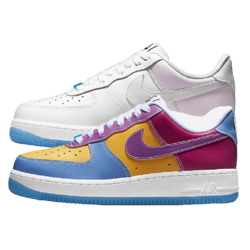 Tênis Air Force 1 "UV Full Reactive" Branco / Azul