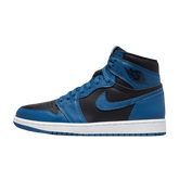 Tênis Air Jordan 1 High "Dark Marina Blue" Preto / Azul