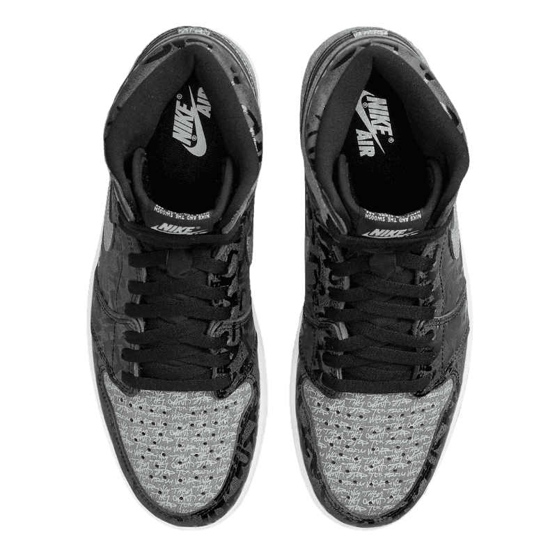 Tênis Air Jordan 1 High "Rebellionaire" Masculino Preto / Cinza