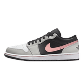 Tênis Air Jordan 1 Low Black "Grey Pink" Preto / Cinza