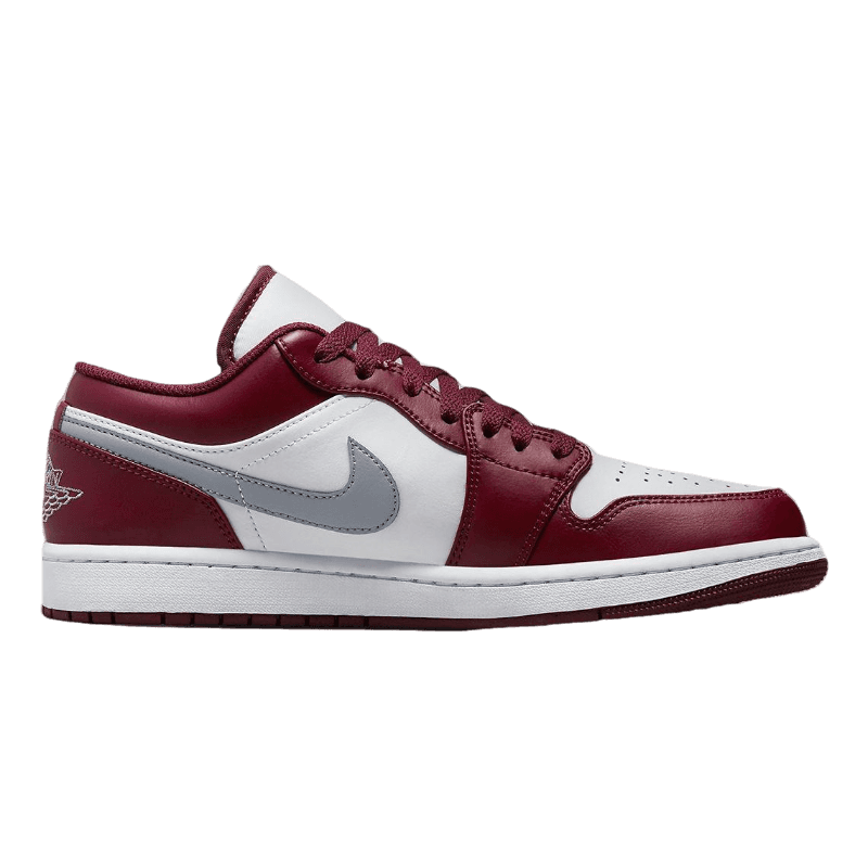 Tênis Air Jordan 1 Low "Bordeaux" Vinho / Branco