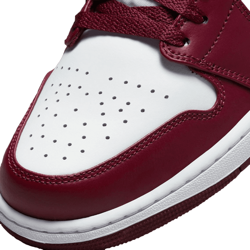 Tênis Air Jordan 1 Low "Bordeaux" Vinho / Branco