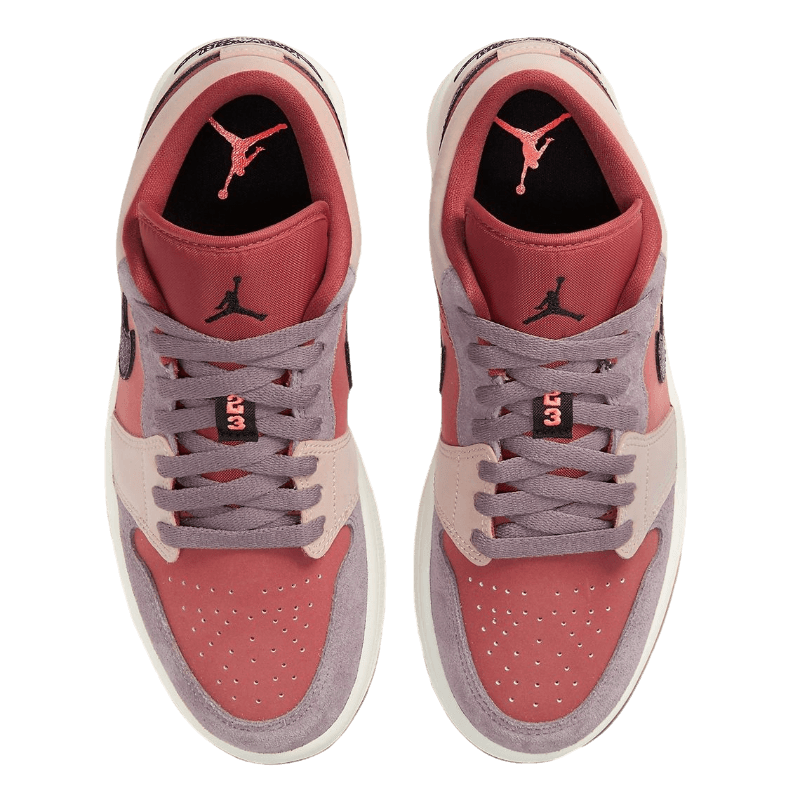 Tênis Air Jordan 1 Low "Canyon Rust" Rosa / Vermelho