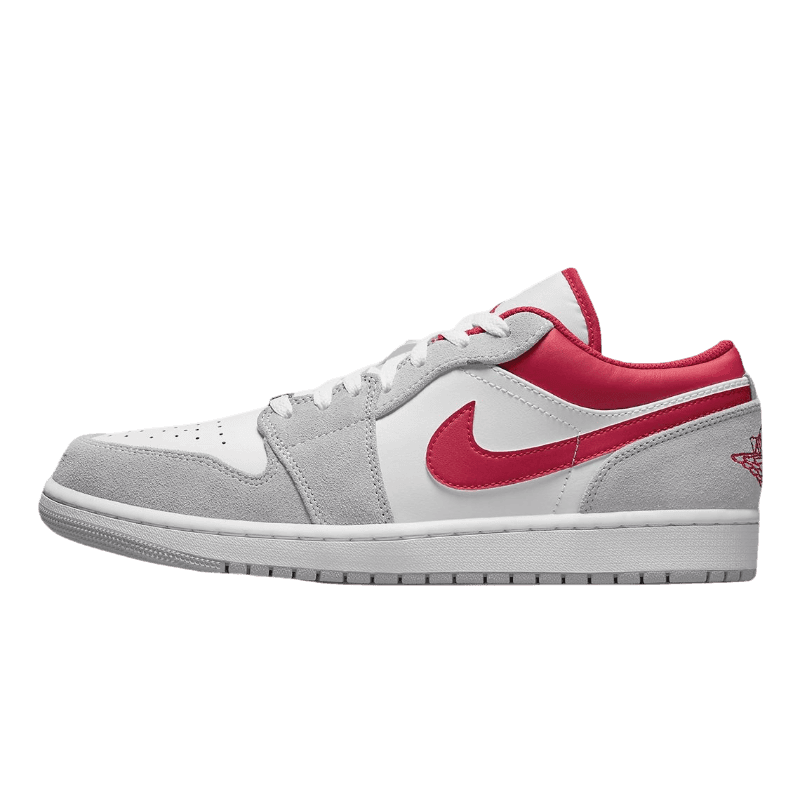 Tênis Air Jordan 1 Low "Light Smoke Grey Red" Cinza / Vermelho