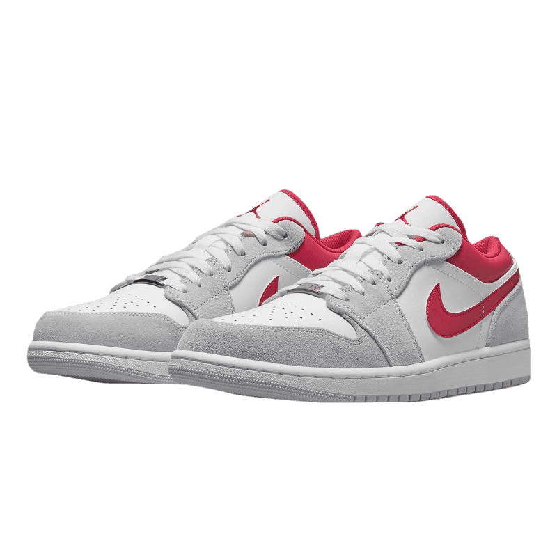 Tênis Air Jordan 1 Low "Light Smoke Grey Red" Cinza / Vermelho