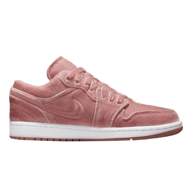 Tênis Air Jordan 1 Low "Pink Velvet" Rosa