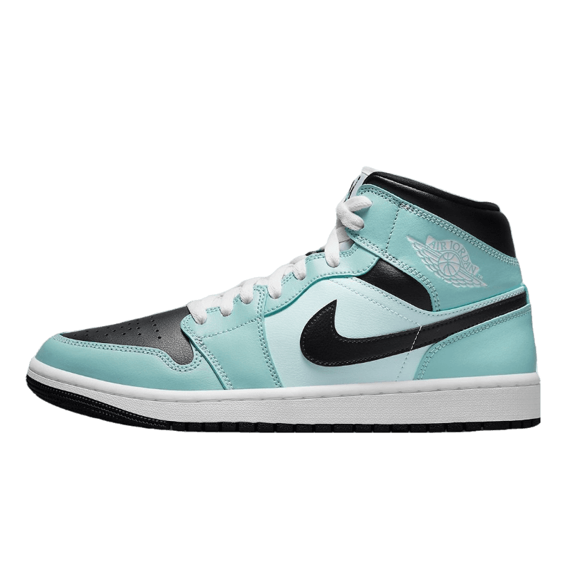 Tênis Air Jordan 1 "Mid Aqua Blue Tint" Feminino Azul