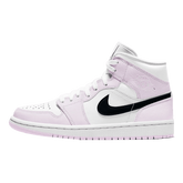 Tênis Air Jordan 1 Mid "Barely Rose" Feminino Rosa