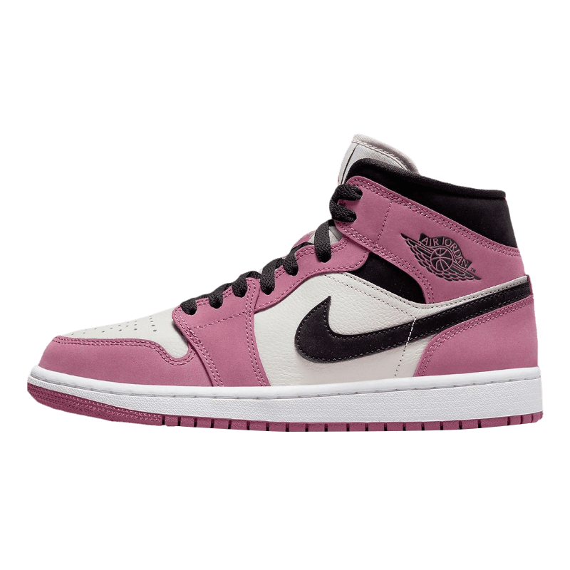 Tênis Air Jordan 1 Mid "Berry Pink" Feminino Rosa