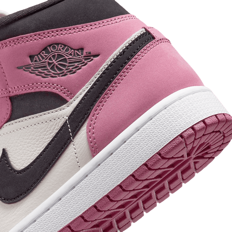 Tênis Air Jordan 1 Mid "Berry Pink" Feminino Rosa