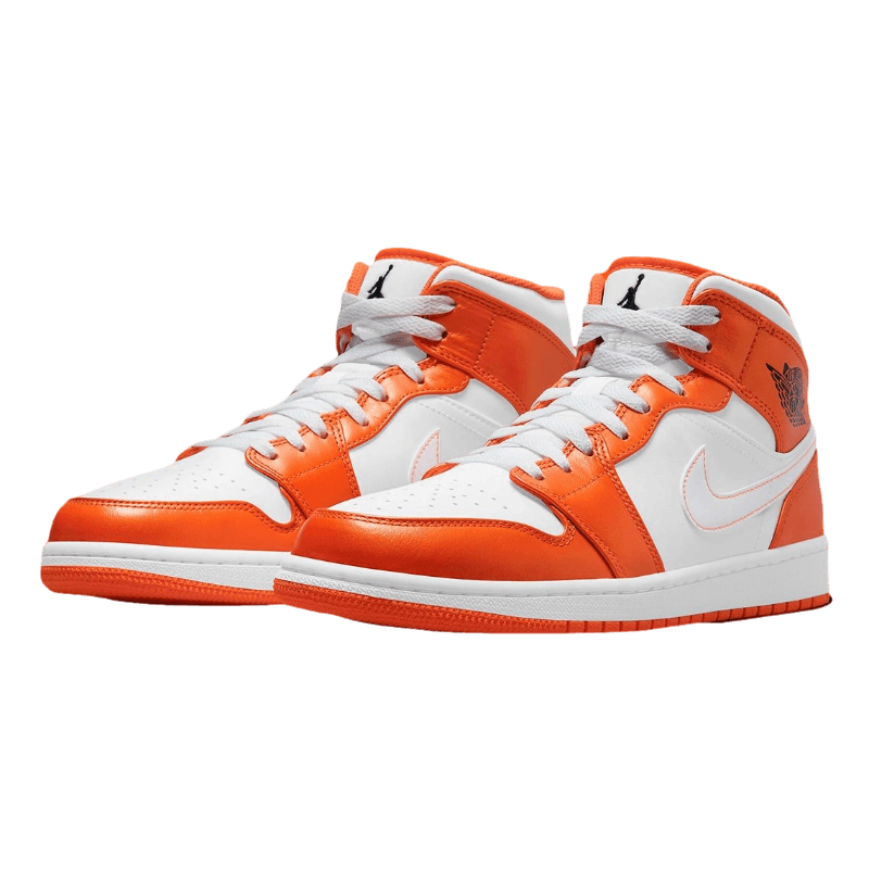 Tênis Air Jordan 1 Mid "Electro Orange" Laranja