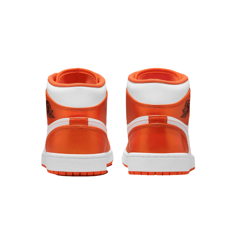 Tênis Air Jordan 1 Mid "Electro Orange" Laranja