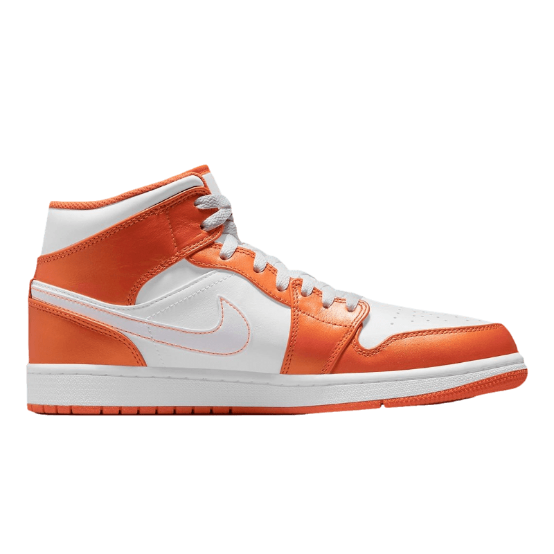 Tênis Air Jordan 1 Mid "Electro Orange" Laranja