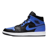 Tênis Air Jordan 1 Mid "Hyper Royal" Preto / Azul