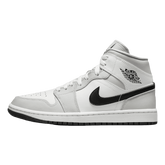 Tênis Air Jordan 1 Mid "Light Smoke Grey" Feminino Cinza