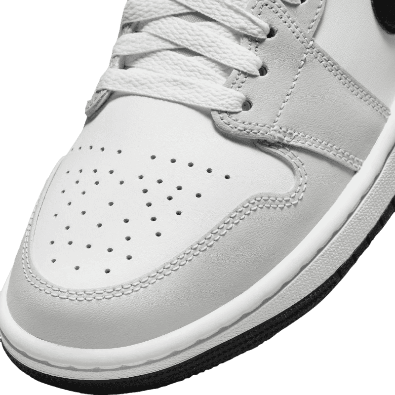 Tênis Air Jordan 1 Mid "Light Smoke Grey" Feminino Cinza