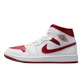 Tênis Air Jordan 1 Mid "Reverse Chicago" Masculino Branco / Vermelho