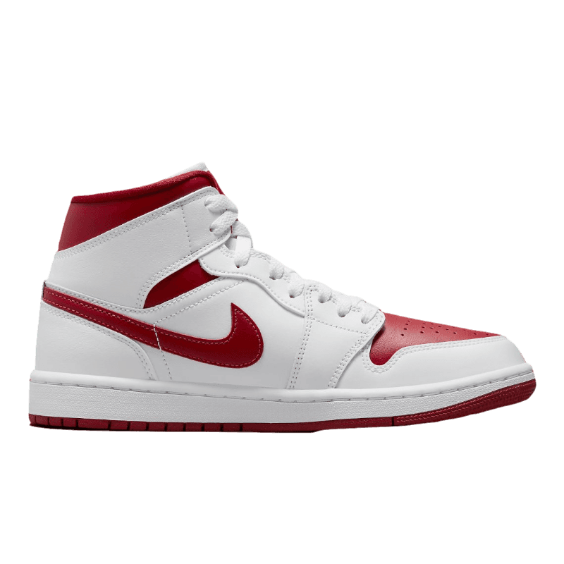 Tênis Air Jordan 1 Mid "Reverse Chicago" Masculino Branco / Vermelho