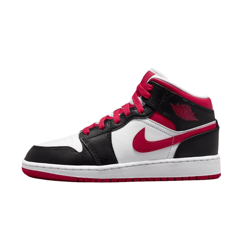Tênis Air Jordan 1 Mid "Very Berry" Feminino Preto / Rosa