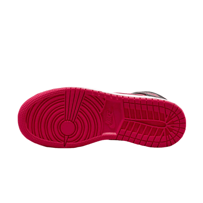 Tênis Air Jordan 1 Mid "Very Berry" Feminino Preto / Rosa