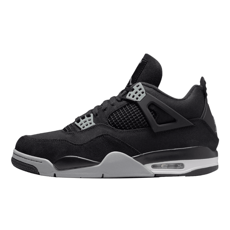 Tênis Air Jordan 4 "Black Canvas" Preto