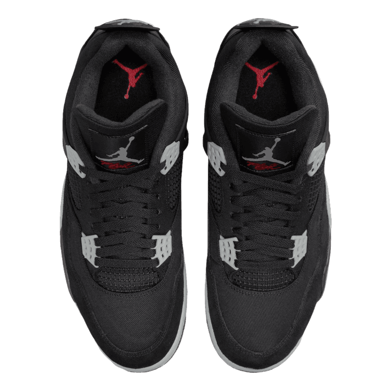 Tênis Air Jordan 4 "Black Canvas" Preto