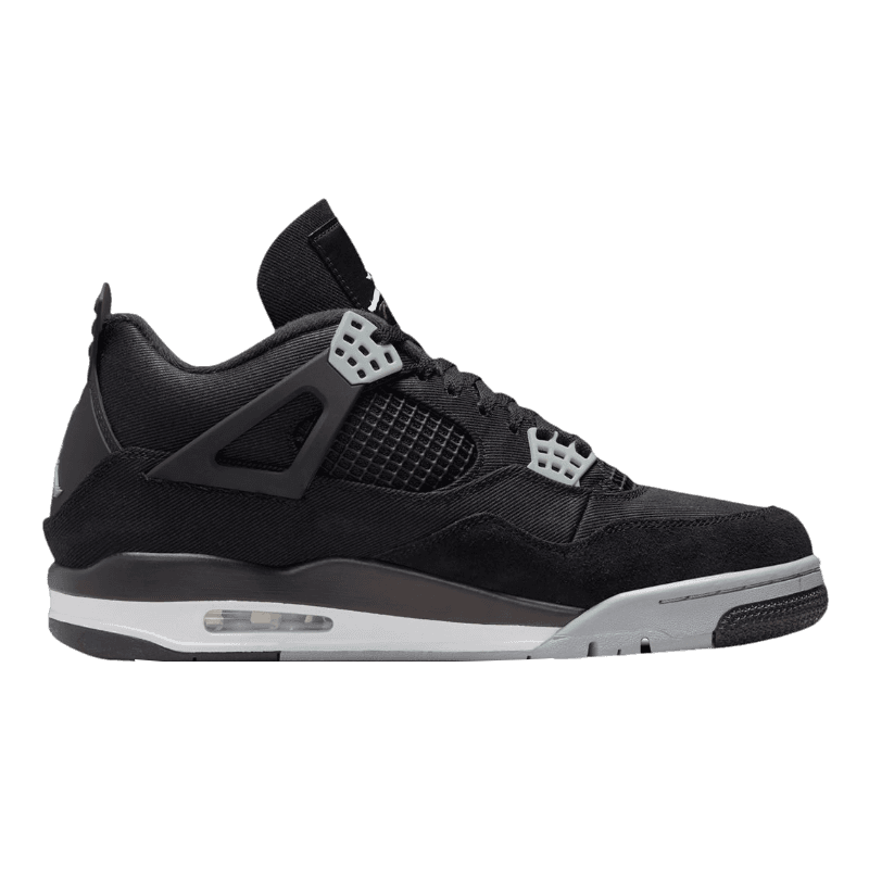 Tênis Air Jordan 4 "Black Canvas" Preto