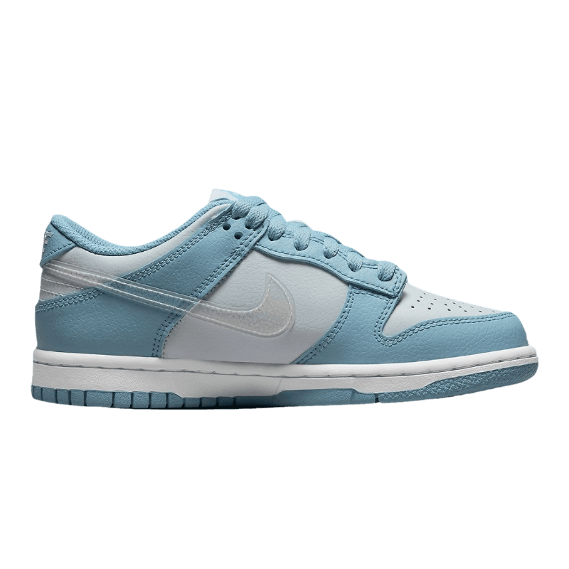 Tênis Dunk Low "Clear Swoosh Blue" Feminino Azul