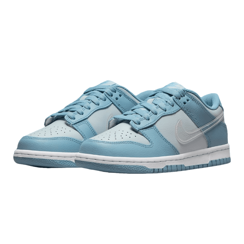 Tênis Dunk Low "Clear Swoosh Blue" Feminino Azul