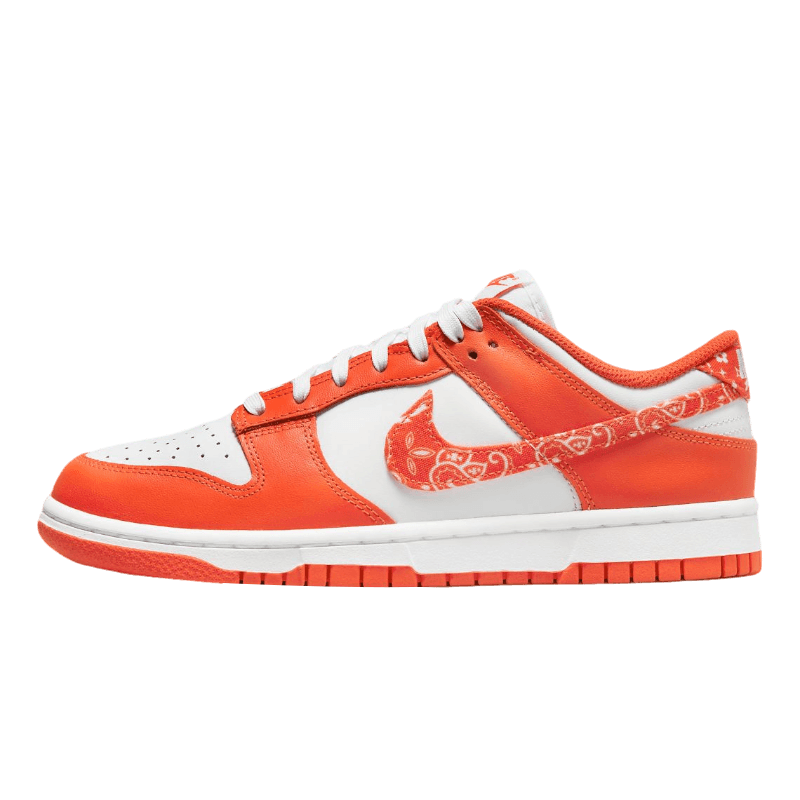 Tênis Dunk Low "Orange Paisley" Feminino Laranja