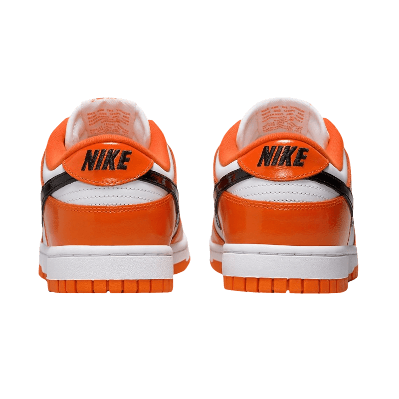Tênis Dunk Low "Patent Halloween" Feminino Laranja