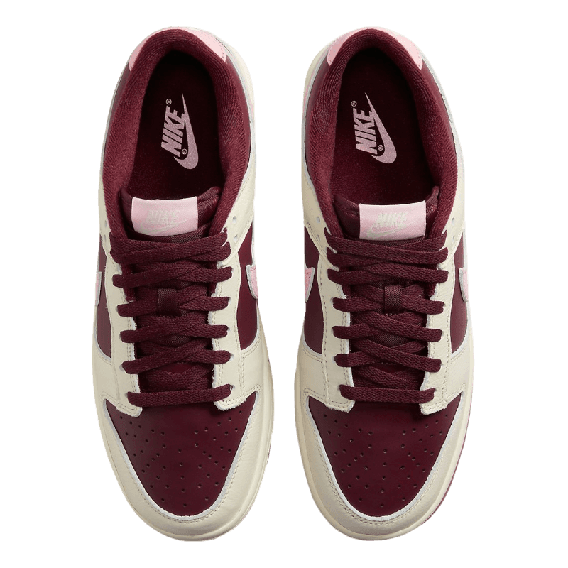 Tênis Dunk Low Premium "Valentine's Day" Masculino Branco / Vinho