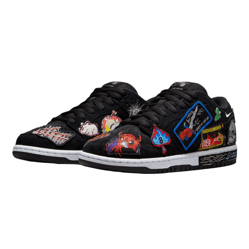 Tênis Dunk Low Pro SB x Neckface 'Black' Masculino Preto