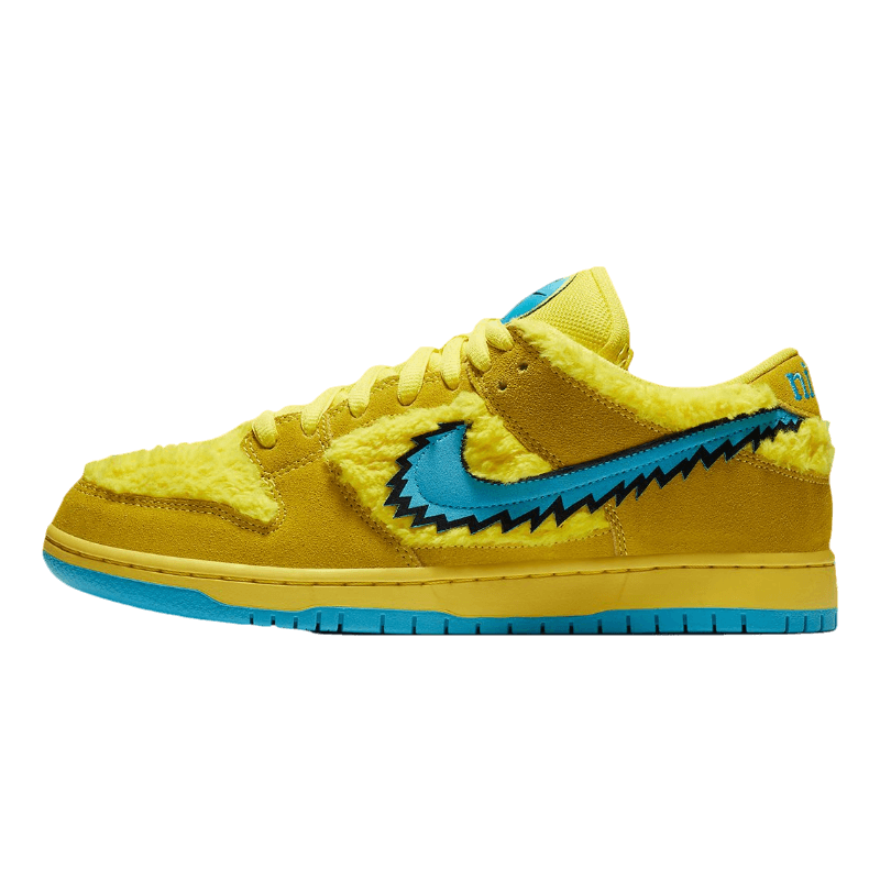 Tênis Dunk Low SB "Grateful Dead Yellow" Amarelo