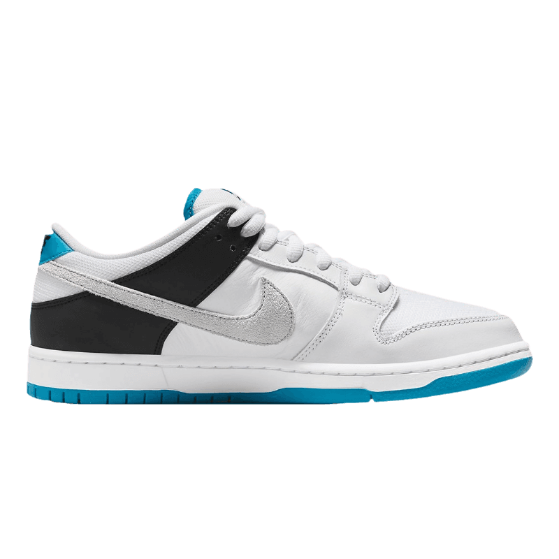 Tênis Dunk Low SB "Laser Blue" Branco