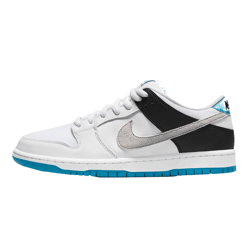 Tênis Dunk Low SB "Laser Blue" Branco