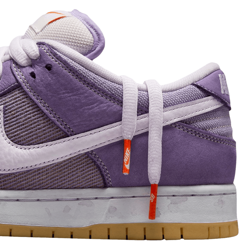 Tênis Dunk Low SB "Unbleached" Roxo