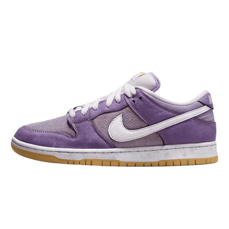 Tênis Dunk Low SB "Unbleached" Roxo