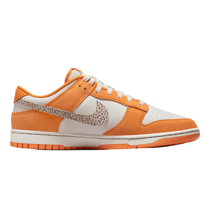 Tênis Dunk Low Safari "Swoosh Kumquat" Masculino Laranja