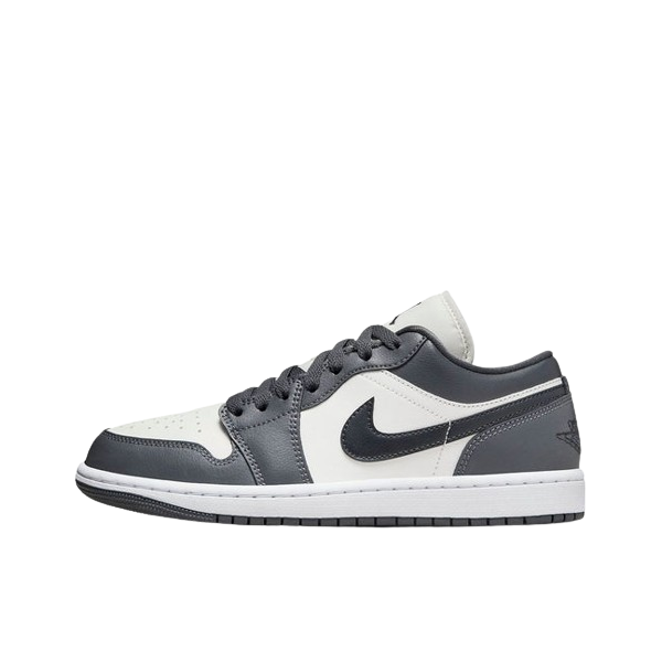 Tênis Air Jordan 1 Low "Sail Dark Grey" Cinza